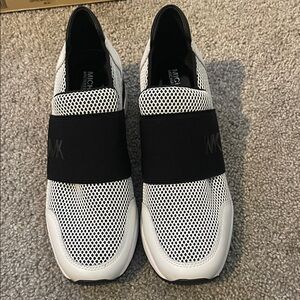 Michael Kors Black and White Mesh Women's Sneakers